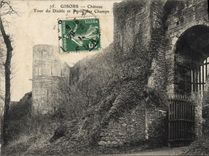 CPA Gisors Chateau Tour du Diable et Porte des Champs