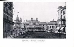CPA Ostende Kursaal Vue Du Parc