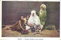CPA Oran Femme Arabe Et Ses Enfants