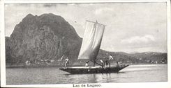 CPA Lac De Lugano Bateau
