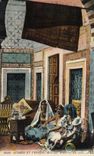 CPA Scenes Et Types Interieur Arabe En visite 