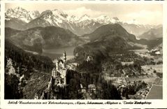 CPA Schloss Neuschwanstein Mit Hohenswhwangau 