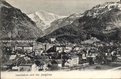 CPA Interlaken Und Die Jungfrau