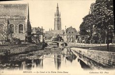 CPA Bruges Le Canal Et La Fleche Notre Dame