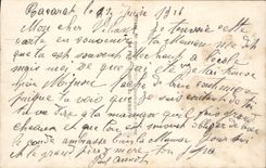 VINTAGE POSTCARD My Sheaf Is I Know Modeste Present Militaria