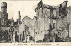 CPA Guerre 1914 Anvers Apres Le Bombardement Militaria