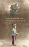 VINTAGE POSTCARD It will help In the Large Victoire Militaria