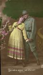 VINTAGE POSTCARD That Our Love Is Eternal Militaria Soldier