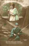 VINTAGE POSTCARD I Still Think has These Moments Militaria Femme
