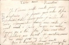 VINTAGE POSTCARD a Thought Flowers