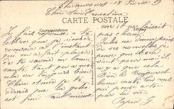 Esperanza de la POSTAL I de la VENDIMIA de Dous Revoir pronto Militaria