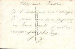 VINTAGE POSTCARD Far from You Are Quite Long the Femme days