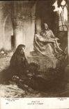VINTAGE POSTCARD Pieta Drawing Of CH Baude
