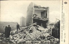 VINTAGE POSTCARD Paris Odious Crimes of the pirates boches the house of the sergeant Bidault Militaria