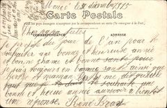 VINTAGE POSTCARD European War Handing-over Of the Flags Taken to the Germans with the governor of the Militaria Invalids