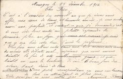 VINTAGE POSTCARD Happy New Year Alsace Woman