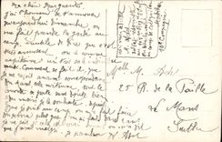 La POSTAL Francia de la VENDIMIA es cuál nos aguarda soldado de Militaria