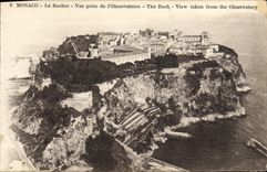 CPA Monaco Le Rocher Vue Prise De I'Observatoire 