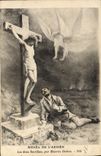 VINTAGE POSTCARD Museum Of the Army the two sacrifices Maurice Dubois Angel