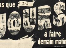 CPA 214 jours A Faire Demain Matin Militaria 