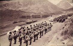CPM Manoeuvres Du Galibier 1937 La Revue Finale Militaria 