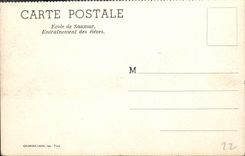 CPA Ecole De Saumur Entrainement Des Eleves Cheval Hippisme Militaria