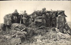 CPA Aux Manoeuvres Poste D'Observation D'Artillerie Militaria