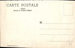 CPA Defile Devant Le Grand Palais Militaria Paris