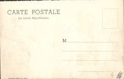 CPA La Garde Republicaine Militaria Cheval Hippisme