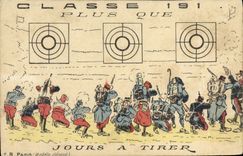 CPA Plus Que Jours A Tirer Militaria 