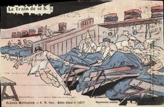 CPA Le Train De 10h Scenes militaires Militaria 