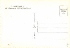 CPM La Bretagne Costume De Pontivy Folklore