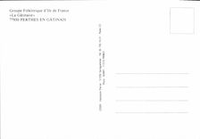 CPA Groupe Folklorique D'Ile De France La Gatinaise Perthes en Gatinais Folklore