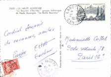 CPA La Haute Auvergne La Bourree D'Aurillac Groupe folklorique de Haute Auvergne Le Brelle Bourreio
