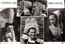 CPM Coiffes De Bretagne Cornouaille Pays Bigouden Plougastel Daoulas Folklore 