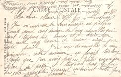 VINTAGE POSTCARD Fantasy Woman Tender Man Souvenir