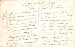 Soldado Tendernesses del hombre de la fantasía de la POSTAL de la VENDIMIA de un artillero