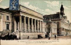 CPA Tours Le Palais De Justice Et Le Nouvel Hotel De Ville