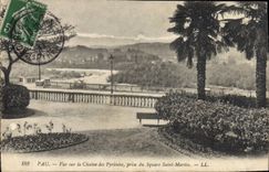 CPA Pau Vue Sur La Chaine Des Pyrenees Prise Du Saquare Saint Martin