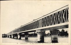 CPA Bordeaux Le Pont Metallique Sur La Garonne