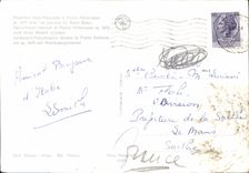 MODERN CARD Courmayeur Confine Italo Francese has Punta Halbronner