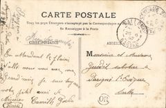 VINTAGE POSTCARD Fantasy Writing Child