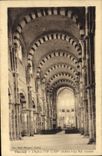 CPA Vezelay L'Eglise La Nef Romane
