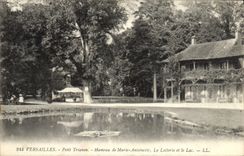 VINTAGE POSTCARD Versailles Small Trianon Hamlet of Marie Antoinette dairy and the lake