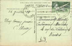 VINTAGE POSTCARD Vichy Gone of the Park at the Entry of the Casino