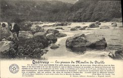 CPA Quarreux Les Pierres Du Moulin du Diable Vaches