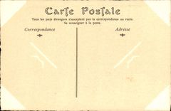 VINTAGE POSTCARD Troqueurs Masters of the Lancret print