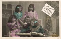 VINTAGE POSTCARD Fantasy With the Wise Children