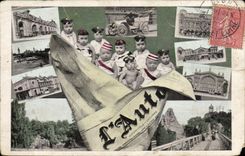 VINTAGE POSTCARD Fantasy Children Babies the Automobile car Paris