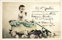 VINTAGE POSTCARD Fantasy Child Gauthier Baby